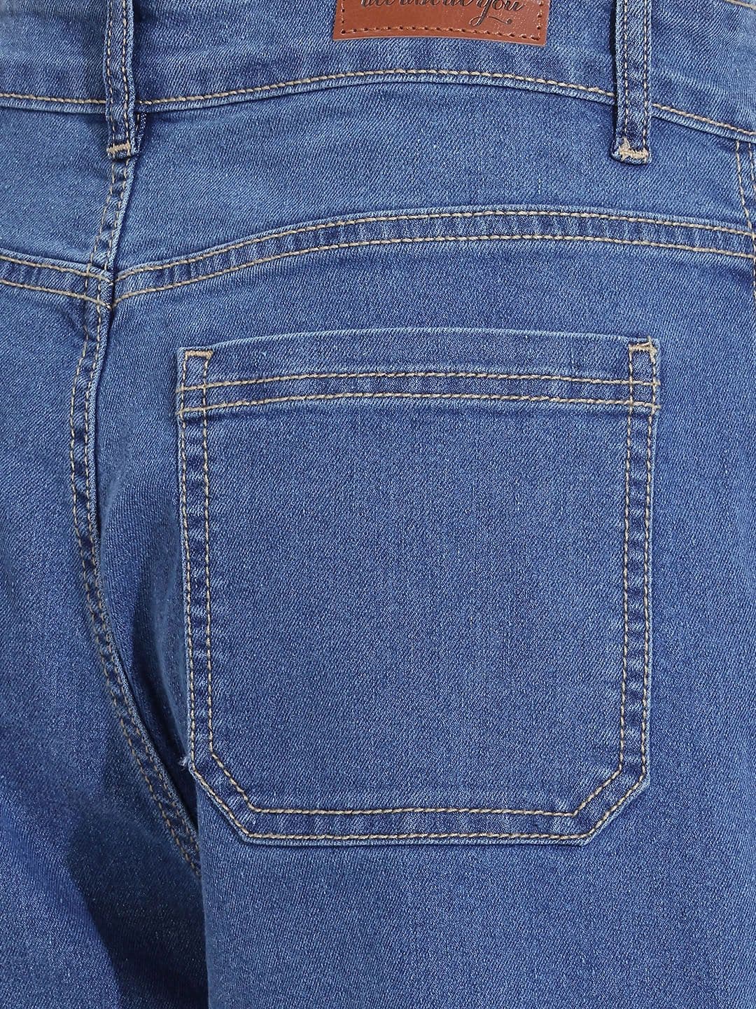 all about you Women Barrel Fit Cargo High-Rise Stretchable Jeans thumbnail 4