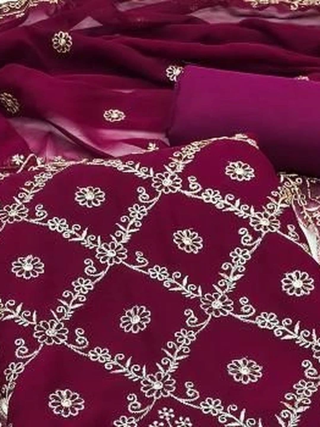 CLEMIRA Embroidered Unstitched Dress Material thumbnail 4