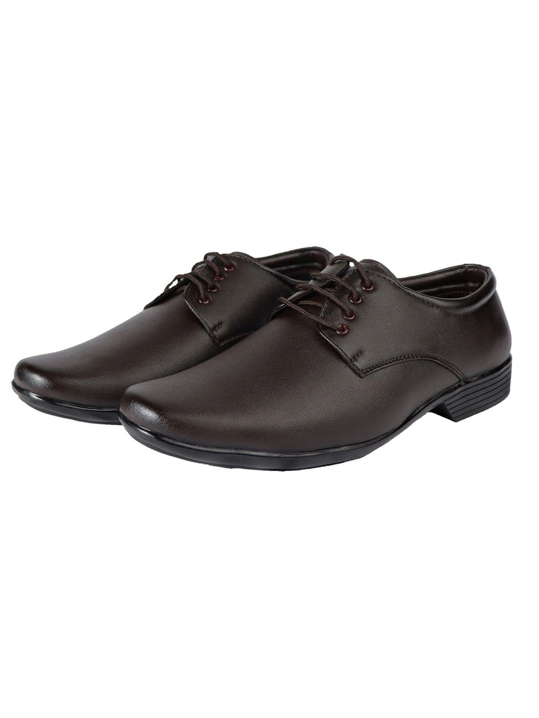 HikBi Men Leather Pointed Toe Lace-Ups Formal Derbys thumbnail 3