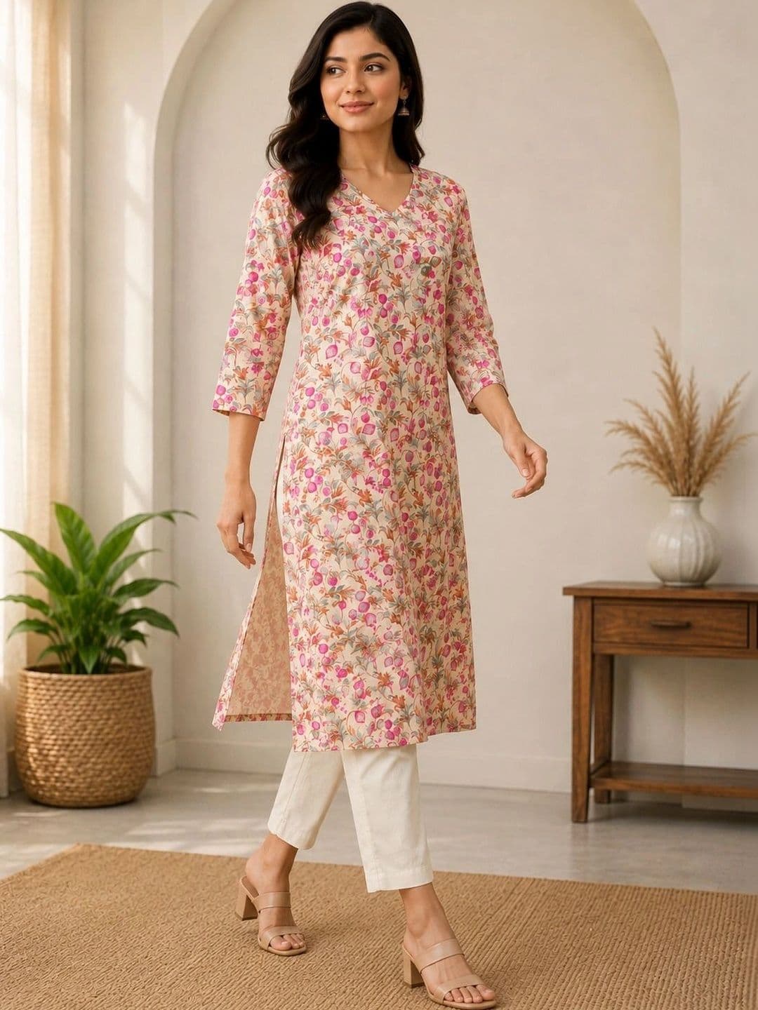 Anouk Women Floral Printed Floral Kurta thumbnail 7