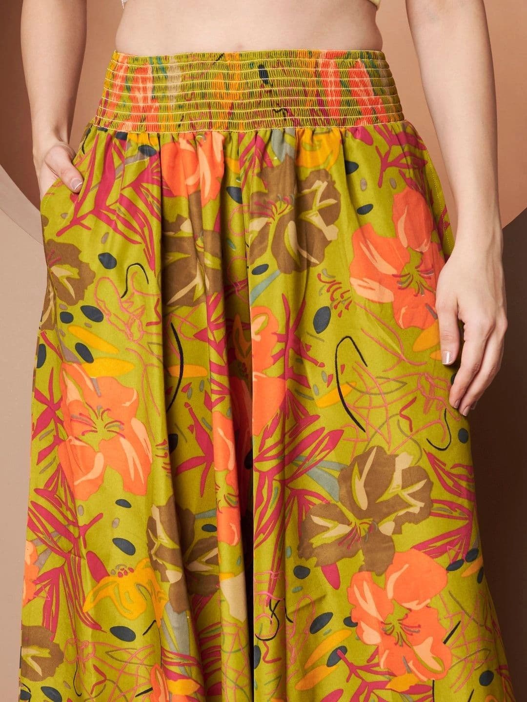 CORSICA Women Floral Printed Palazzos thumbnail 3