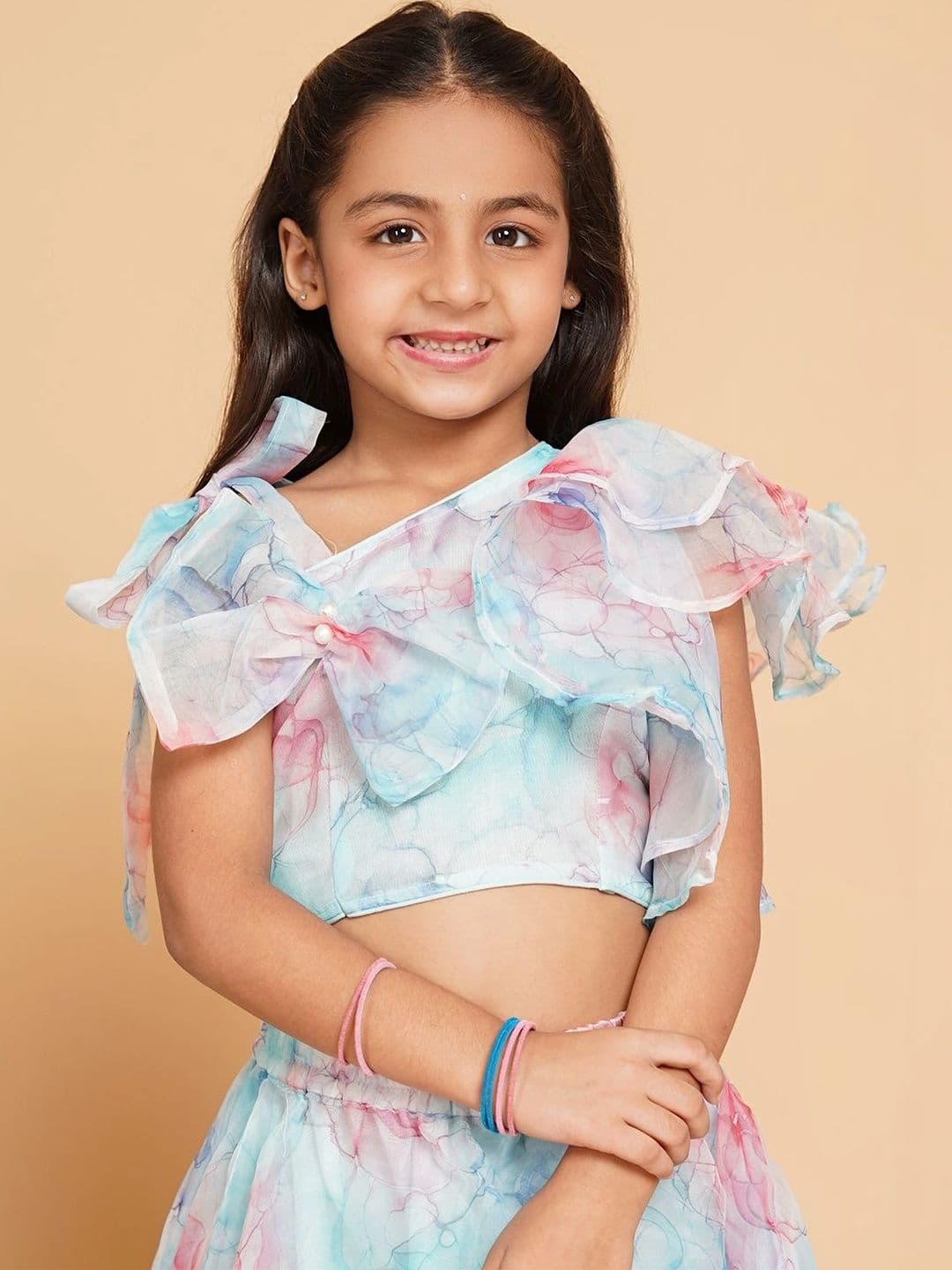 Laad Girls Printed Ready to Wear Lehenga & thumbnail 6
