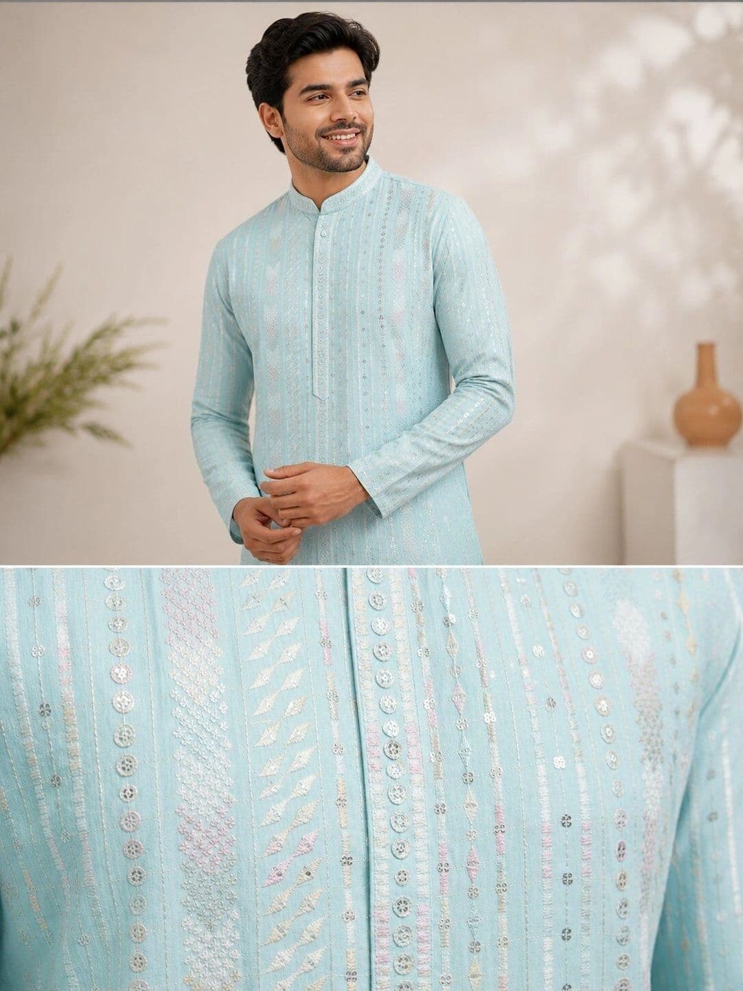 The Dapperman Men Kurta thumbnail 3