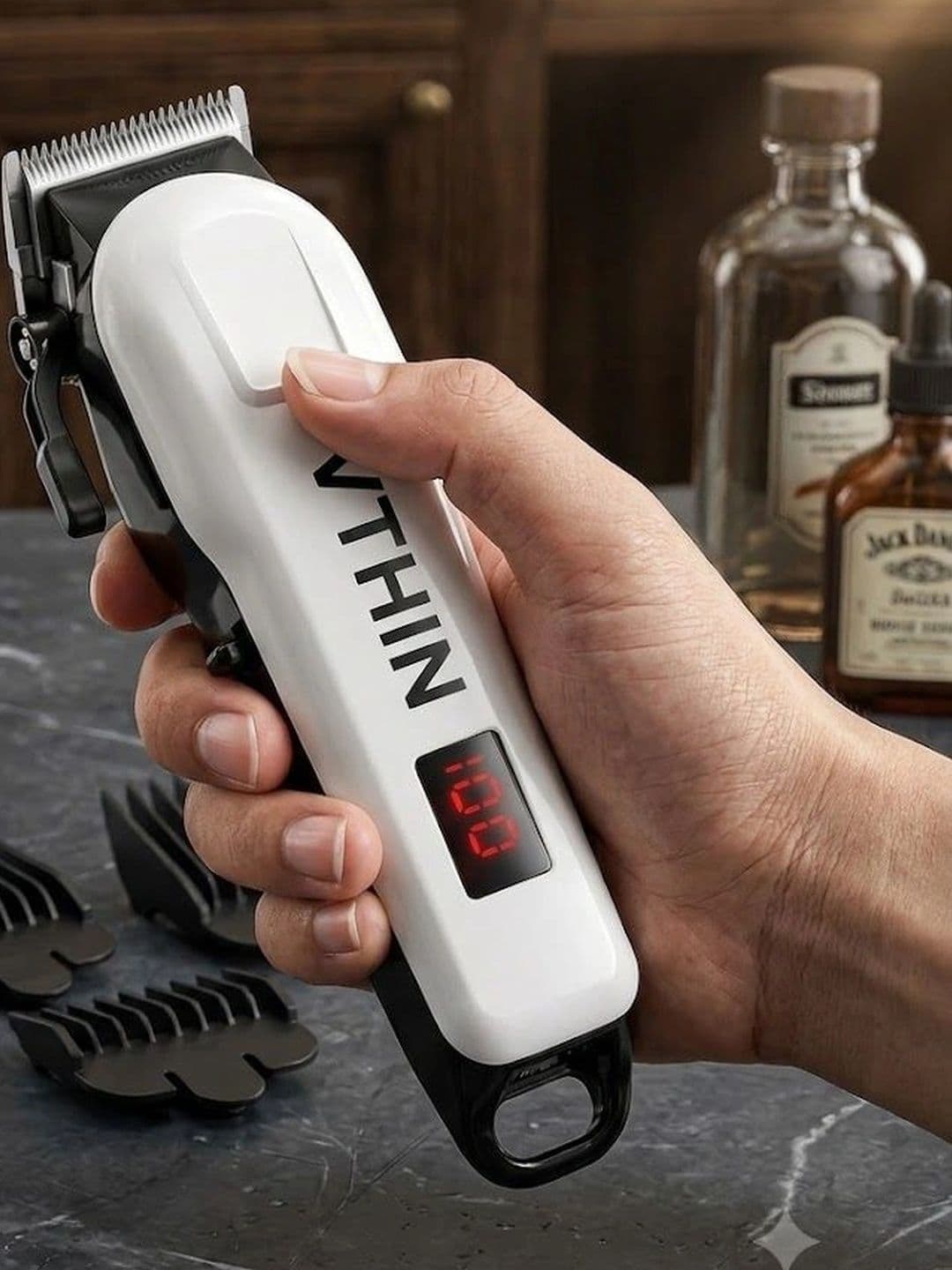 VTHIN Men Smart Blade Cordless Hair Grooming Kit with Guide Combs thumbnail 6