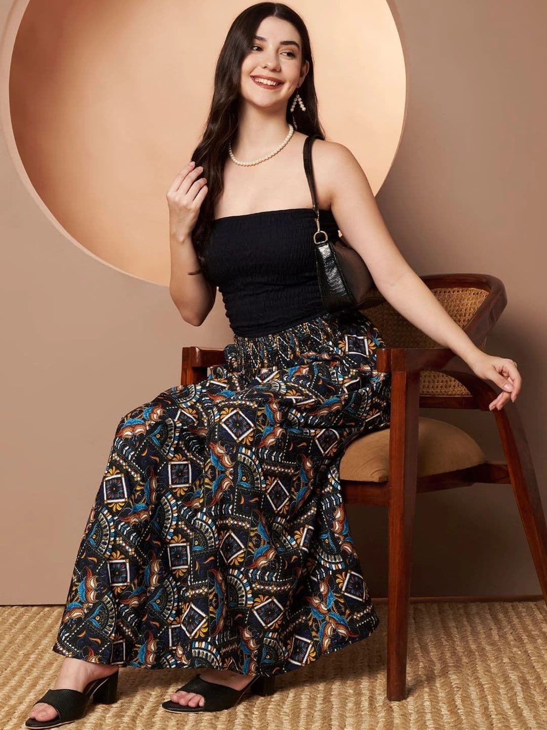 CORSICA Women Ethnic Motifs Printed Ethnic Palazzos thumbnail 3