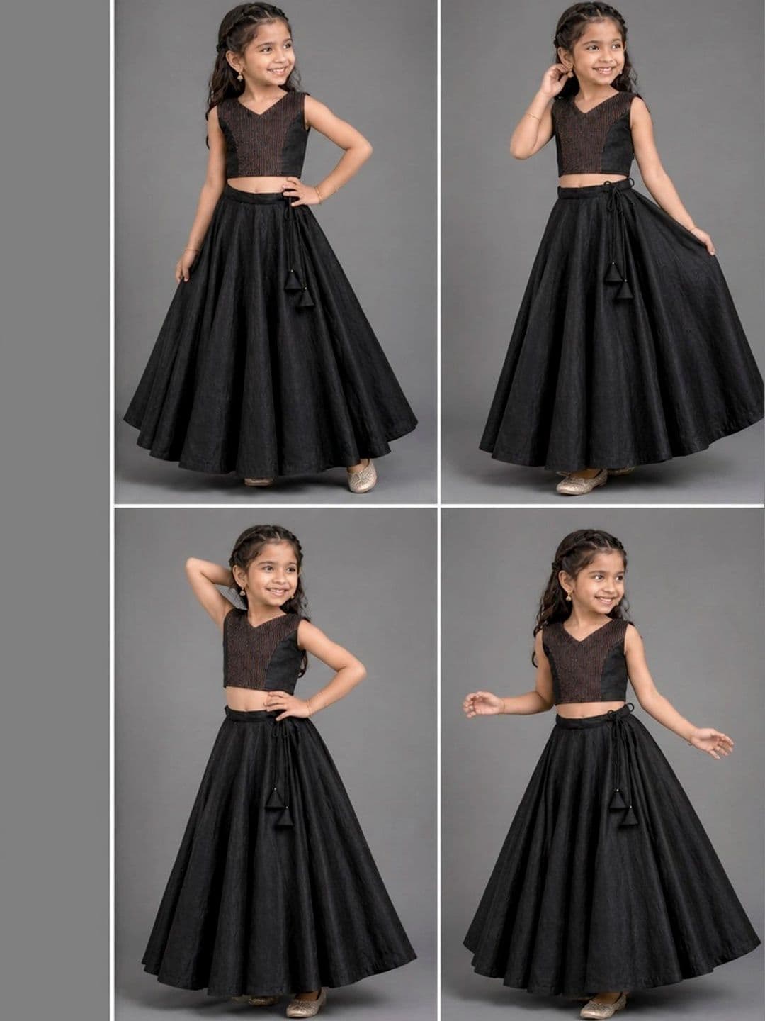 IRSIA Girls Embellished Sequinned Ready to Wear Lehenga & Choli Set thumbnail 2
