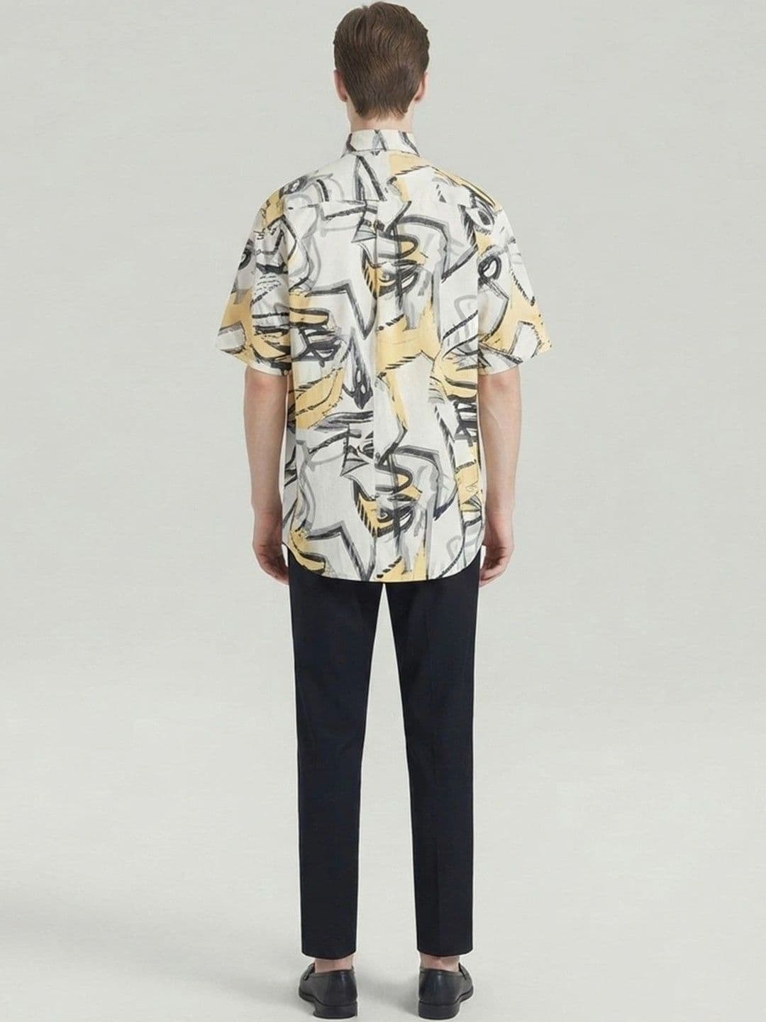 Suo Men Printed Casual Shirt thumbnail 4