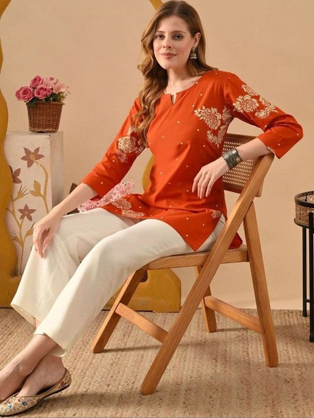 HERE&NOW X fwd Floral Printed Kurti thumbnail 2