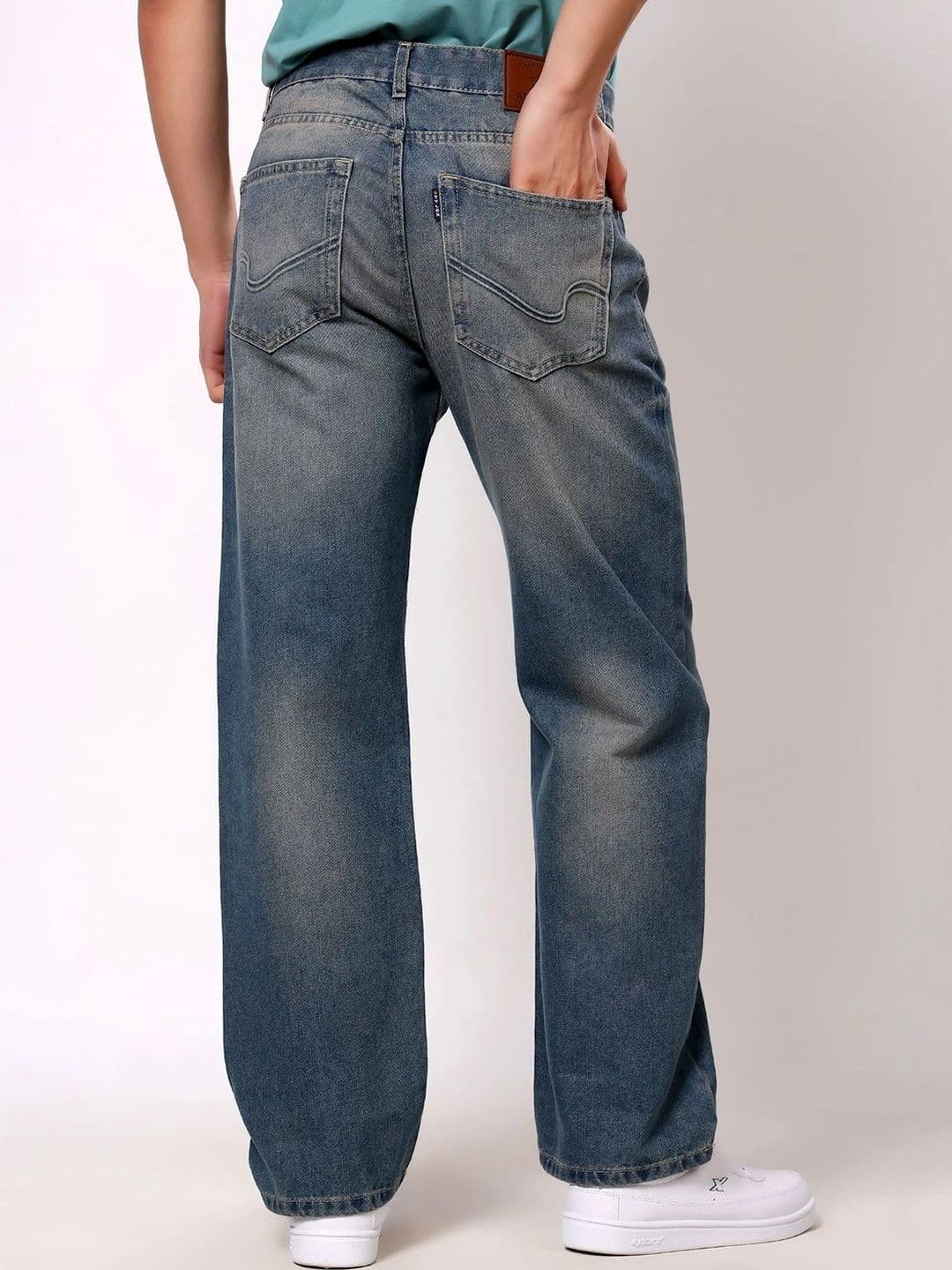 Stylox Men's Baggy Fit Non-Stretchable Mid-Rise Denim Jeans thumbnail 7