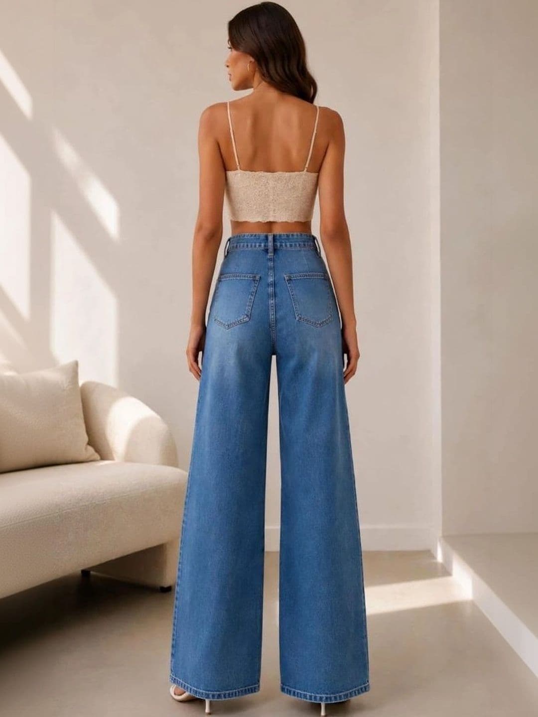 YOU 8 Women Straight Fit High-Rise Jeans thumbnail 4