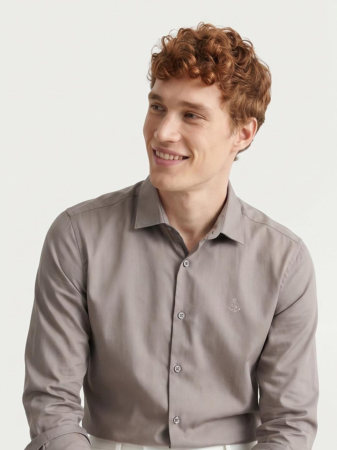 Mast & Harbour Easy Drape Grey Shirt - view 1