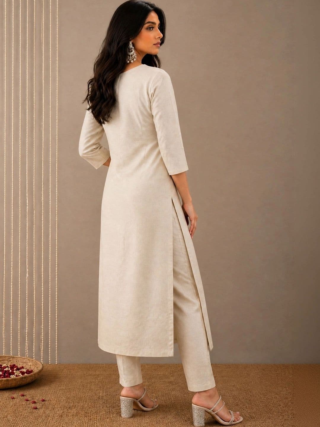 Anouk Mirage Women Ethnic Motifs Embroidered Regular Kurta with Trousers & With Dupatta thumbnail 3