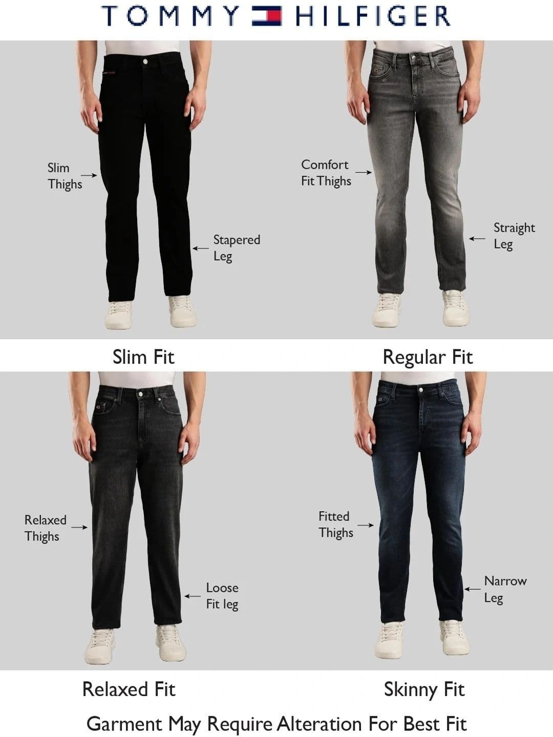 Tommy Hilfiger Men Straight Fit Mid-Rise Light Fade Stretchable Jeans thumbnail 5