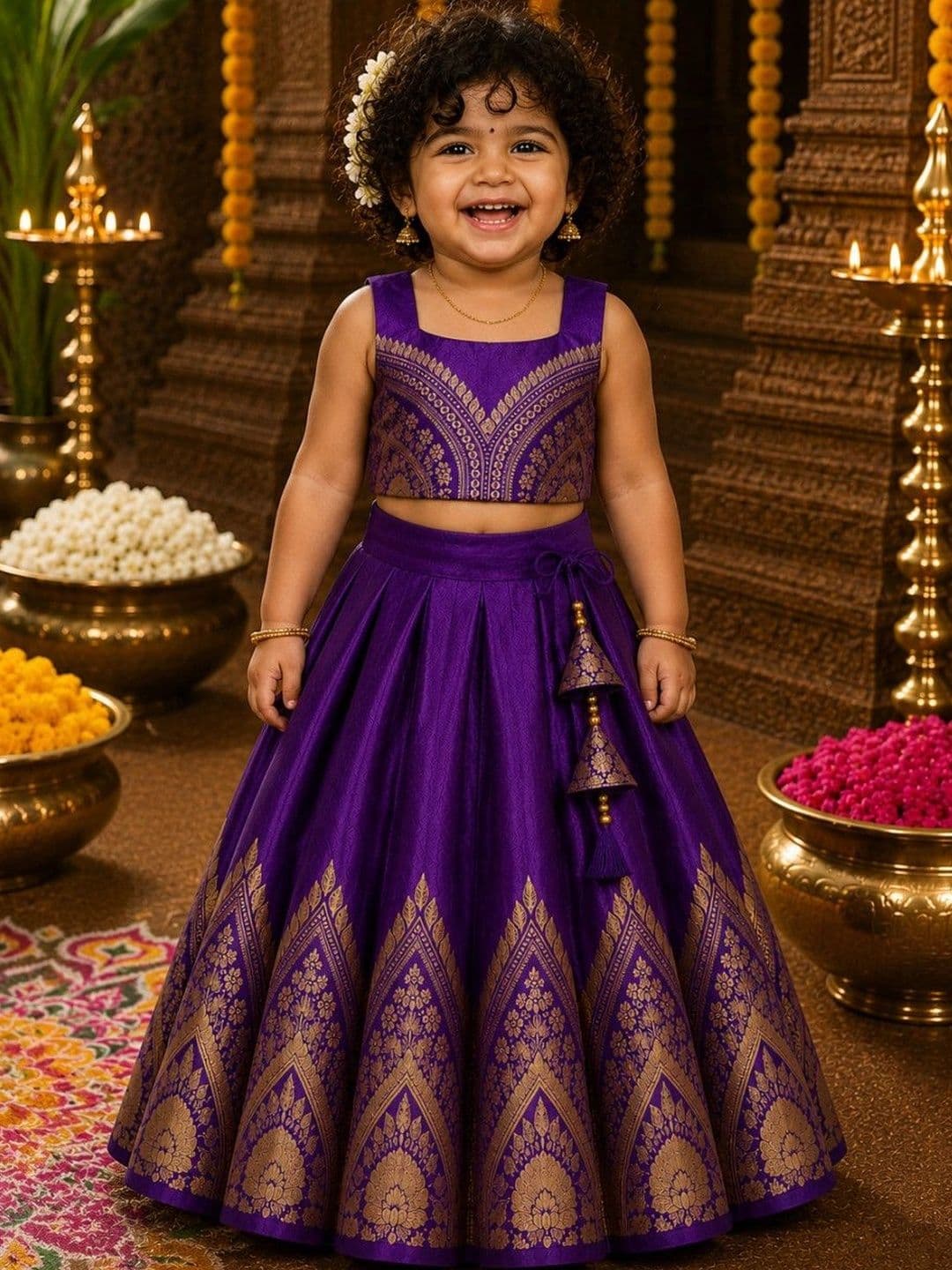 Xepon Girls Ready to Wear Lehenga & - view 1
