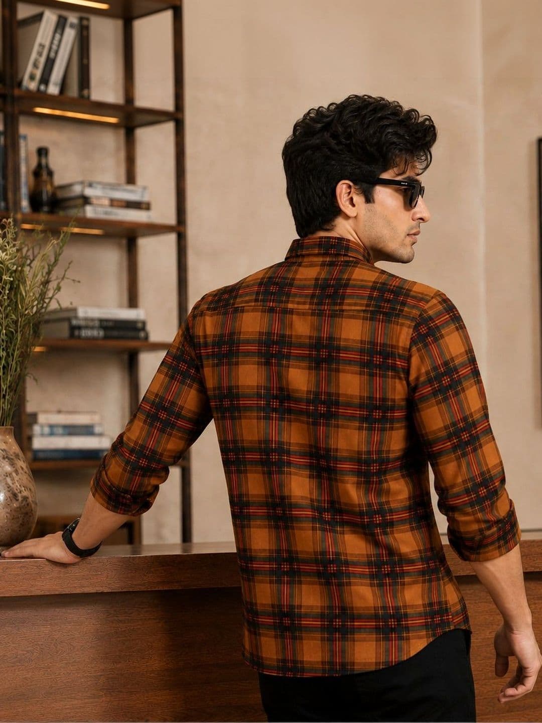 pihu Men Comfort Tartan Checks Checked Casual Shirt thumbnail 3