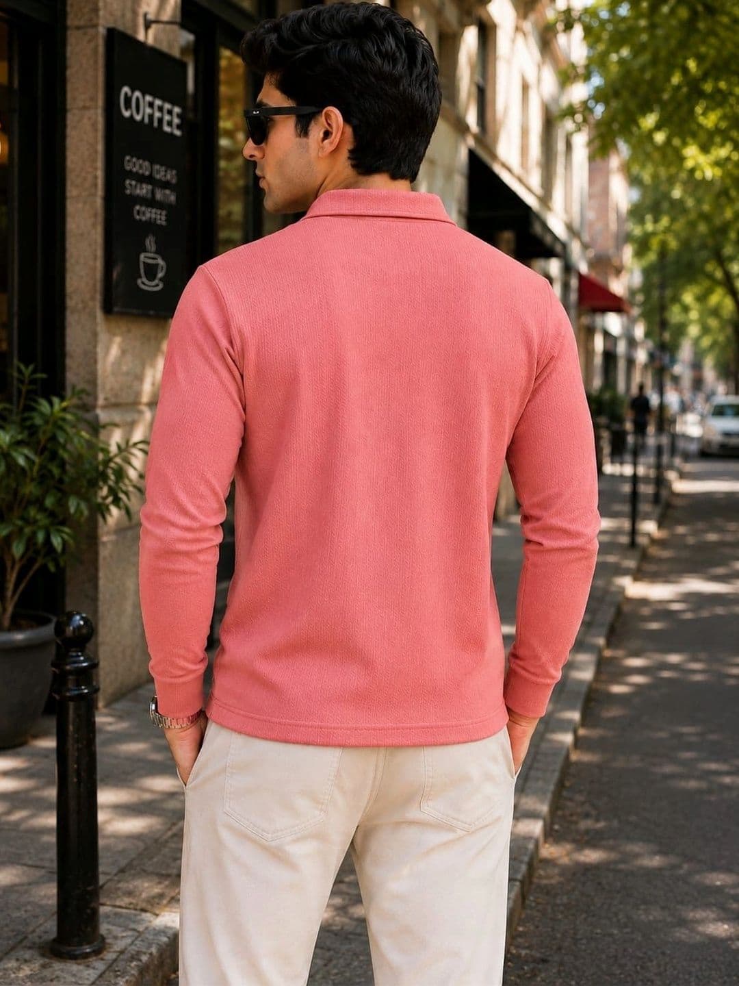 Blushme Men Colourblocked Polo Collar T-shirt thumbnail 4