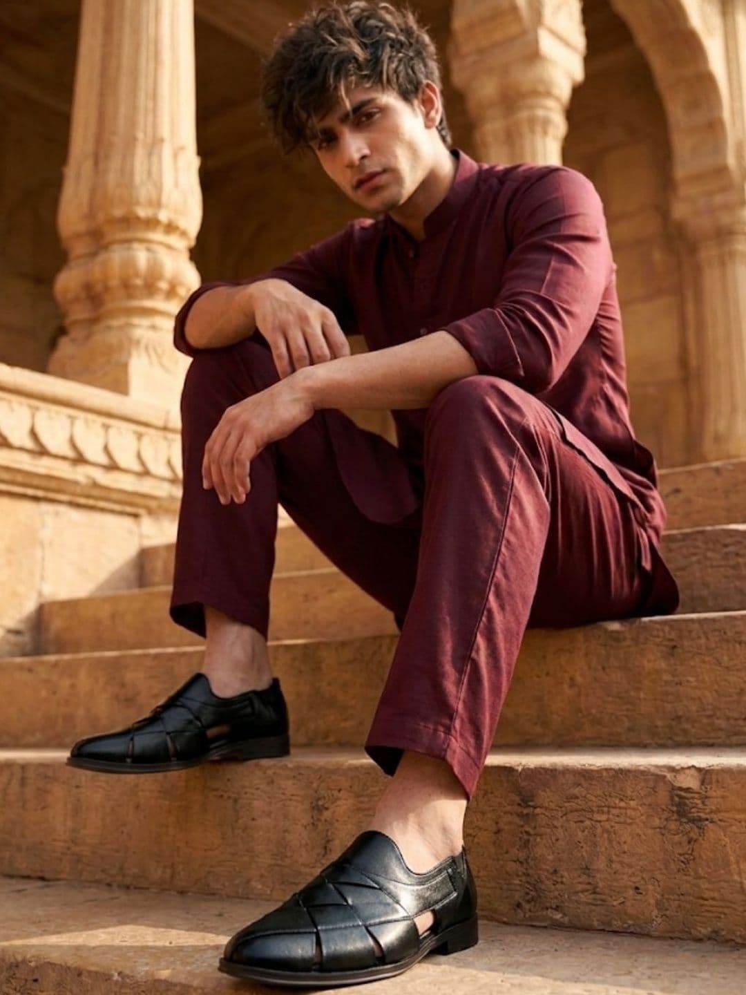 HIROLAS Men Ethnic Shoe-Style Sandals thumbnail 4