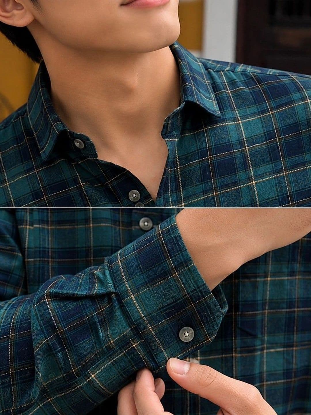 TERROFAB Men Classic Tartan Checks Checked Casual Shirt thumbnail 2
