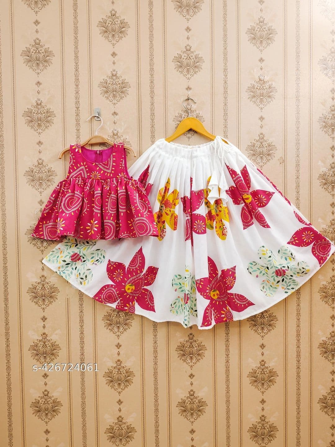 KALINI Girls Printed Ready to Wear Lehenga & thumbnail 5