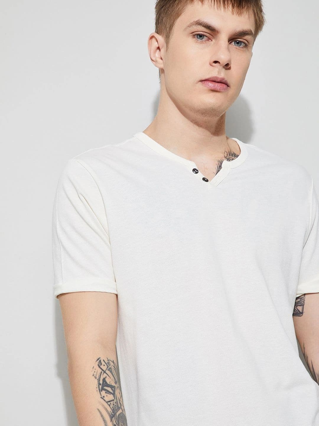 Forca by Lifestyle Men Henley Neck T-shirt thumbnail 3