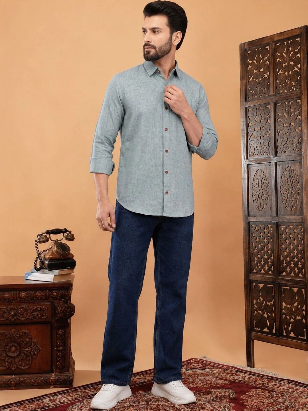 CHIRASVI Men Classic Casual Shirt thumbnail 3