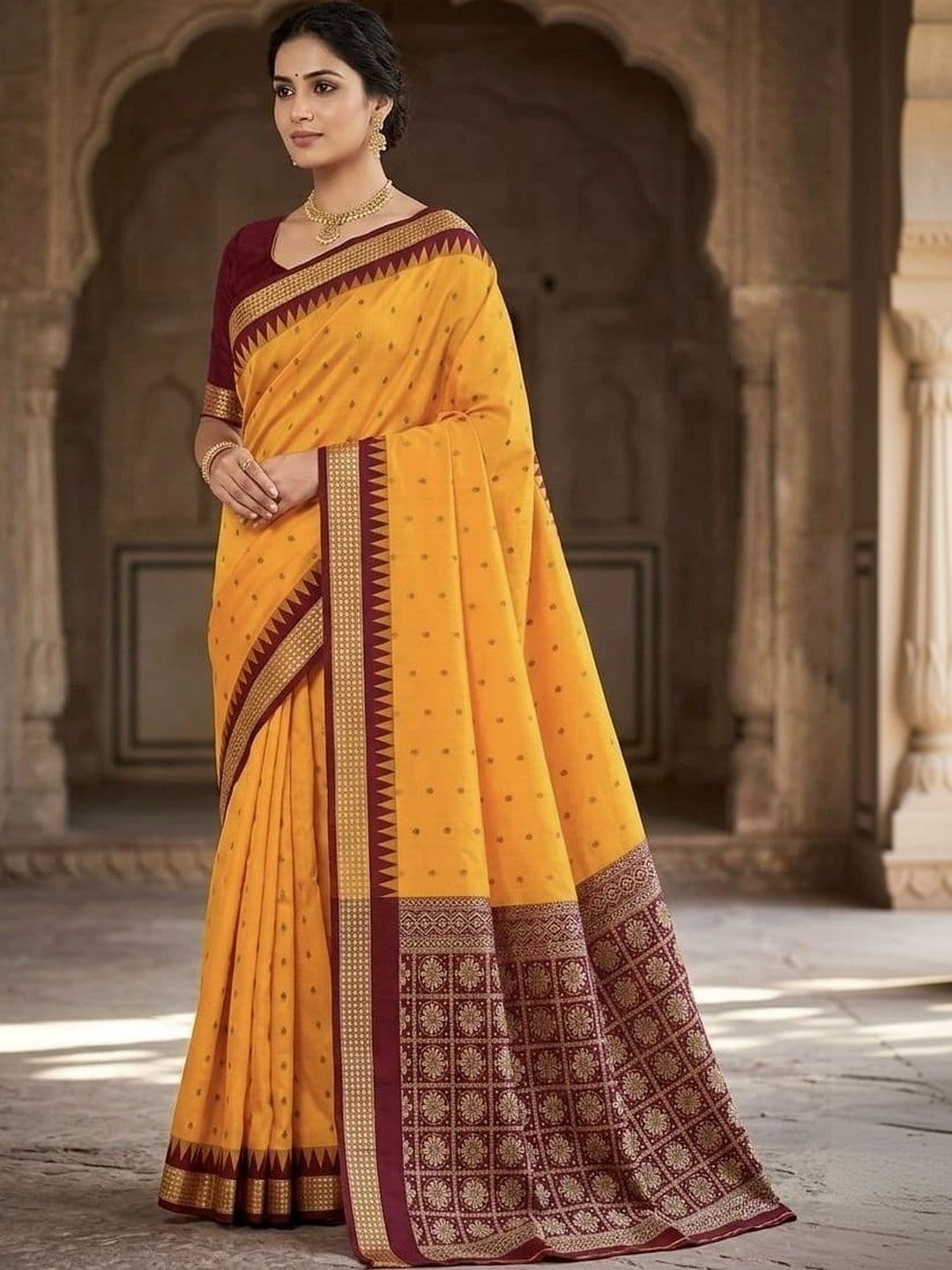 Silk Loomluxe Zari Art Silk Sambalpuri Saree thumbnail 3