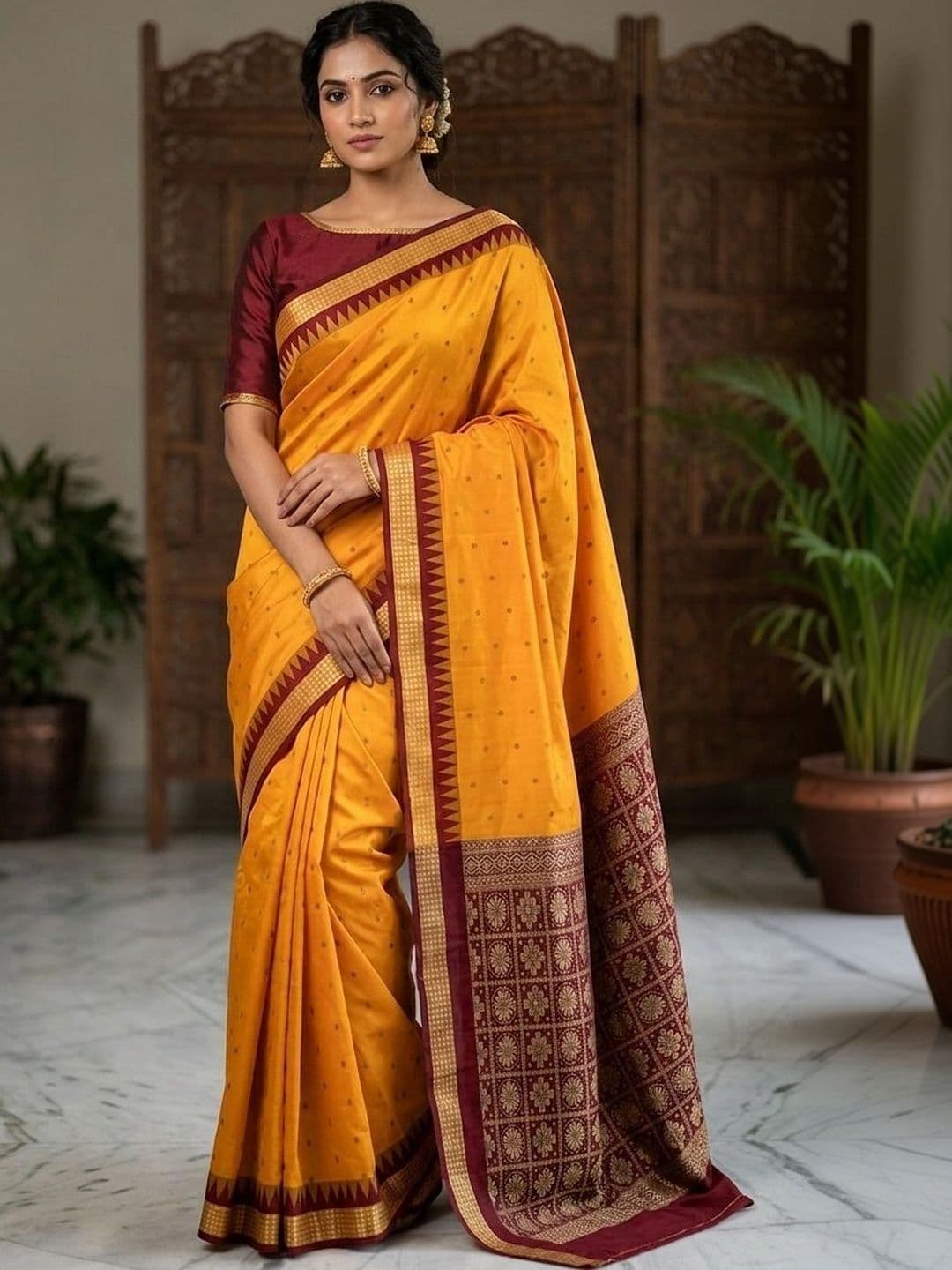 Silk Loomluxe Zari Art Silk Sambalpuri Saree - view 1