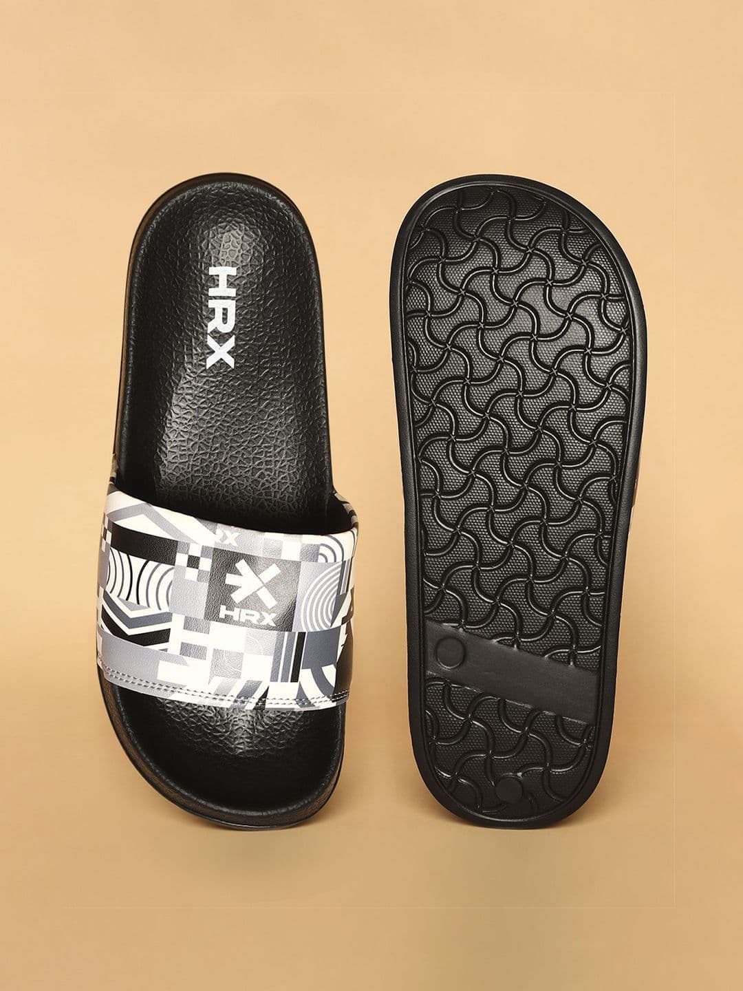 HRX by Hrithik Roshan Men Printed Sliders Flip Flops thumbnail 4