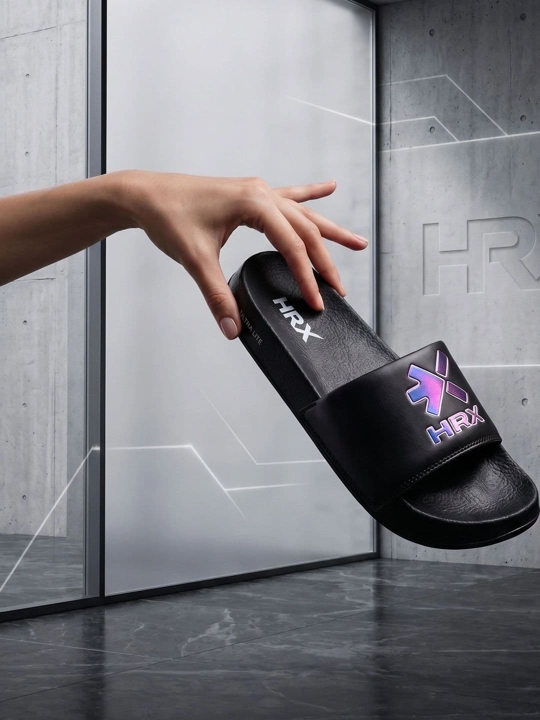 HRX by Hrithik Roshan Men Printed Sliders thumbnail 5