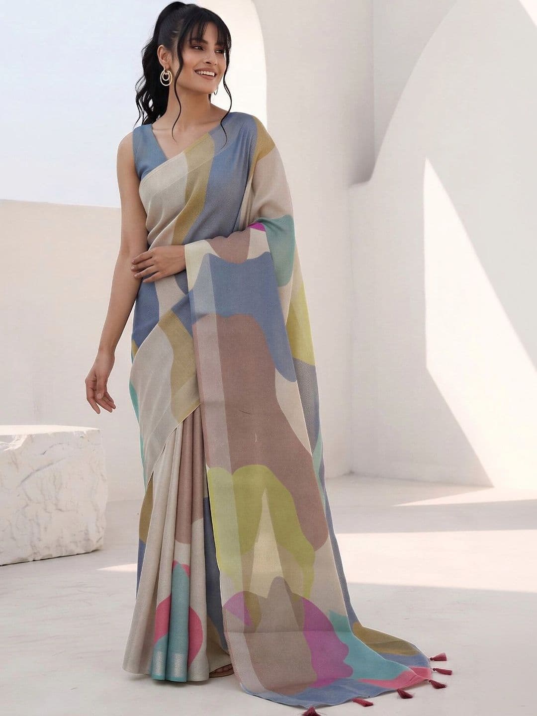 Anouk Silk Cotton Designer Saree - view 1