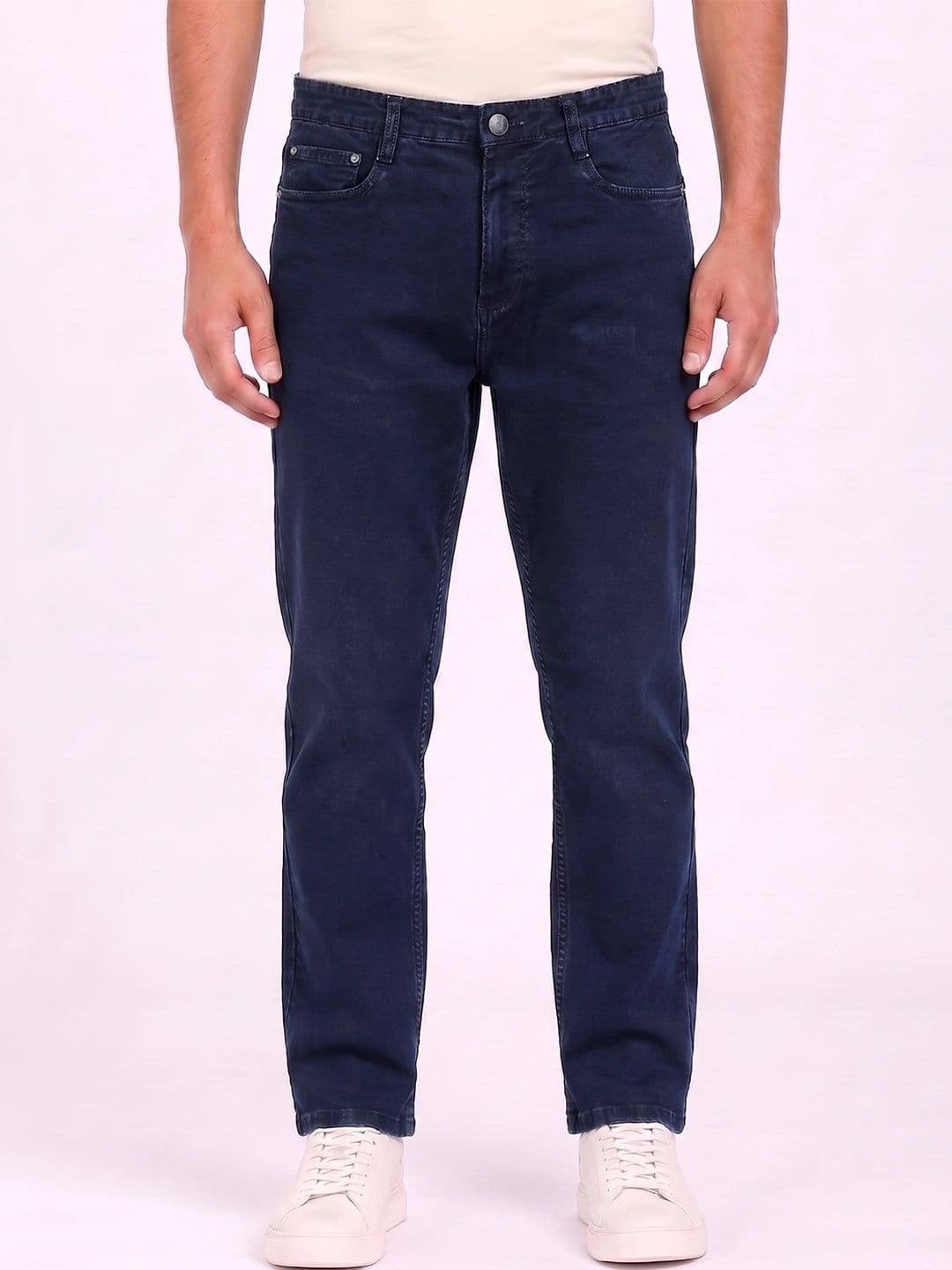 THUNDER JEANS Men Regular Fit Mid-Rise Stretchable Jeans thumbnail 4