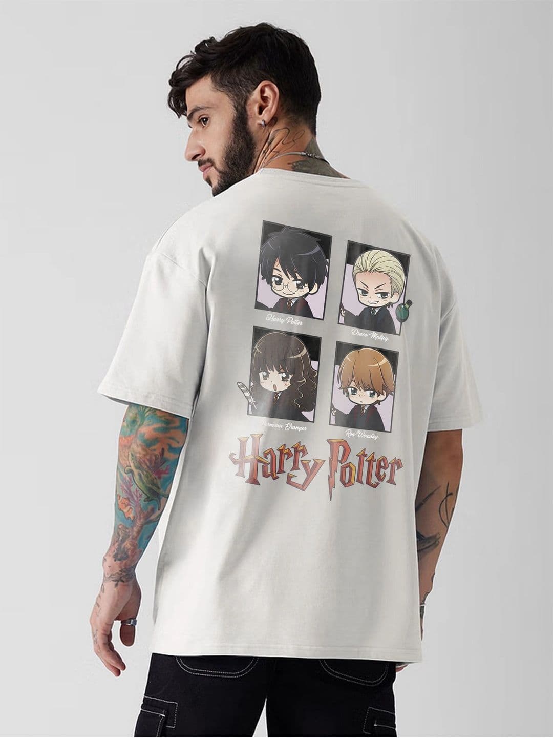 Moda rapido X TOGS & TERRE Men Printed Drop-Shoulder Sleeves Organic Cotton Blend T-shirt thumbnail 2