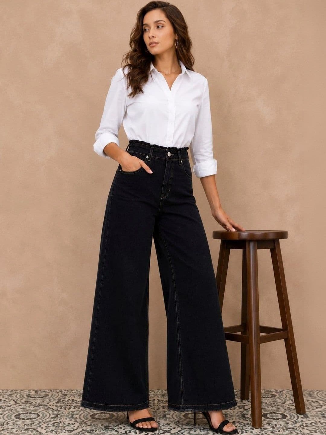 all about you Women Comfort Wide Leg High-Rise Jeans - view 1