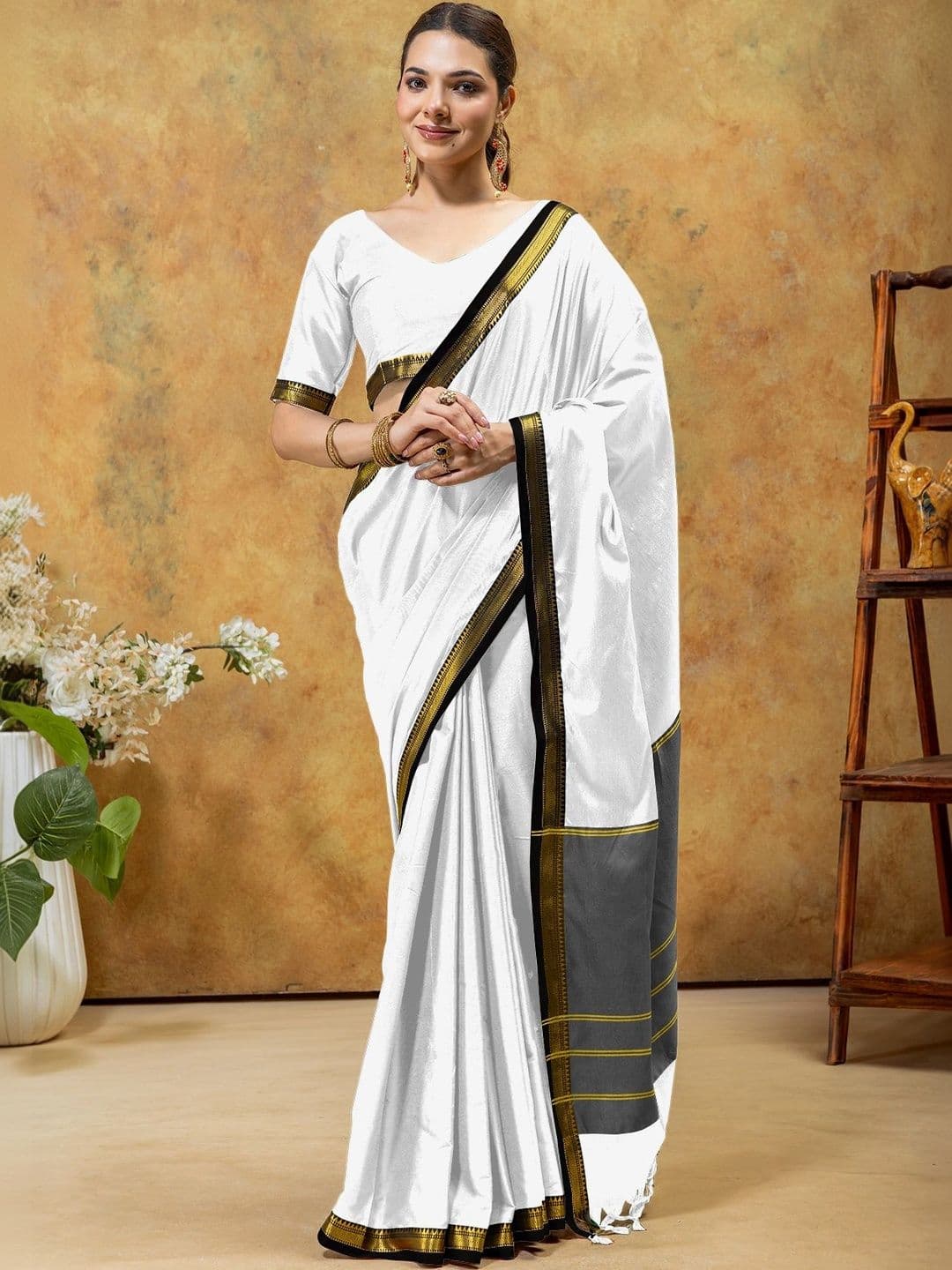 KALINI Zari Designer Gadwal Saree - view 1