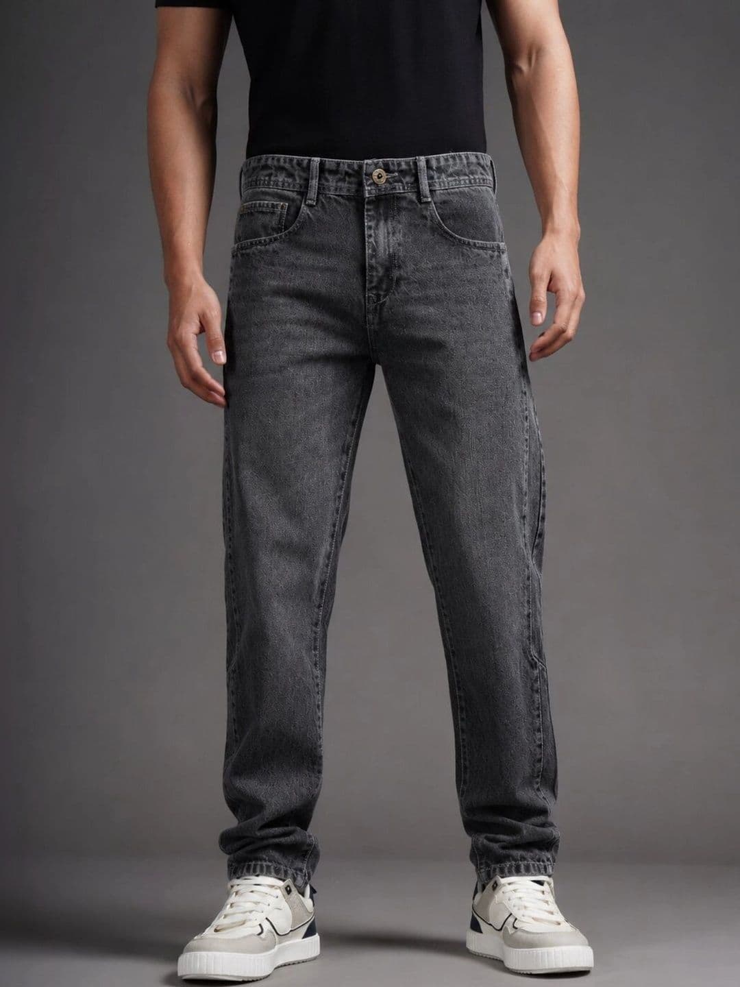 PAUL STREET Men Comfort Tapered Fit Mid-Rise Jeans thumbnail 5