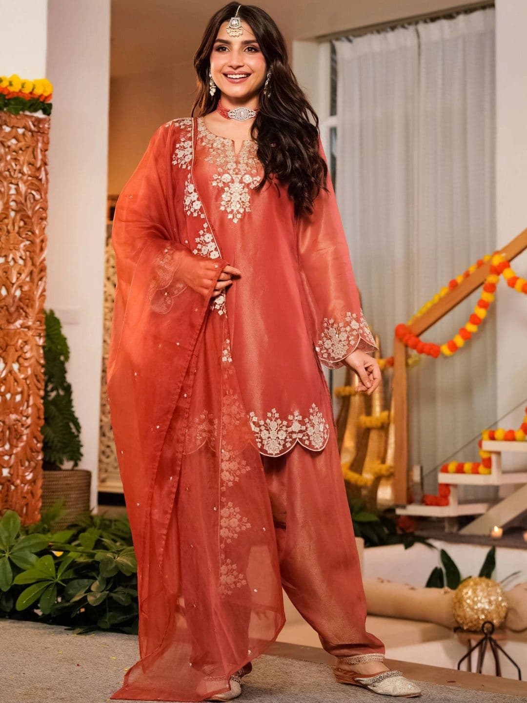all about you Women Ethnic Motifs  Kurta with Patiala & With Dupatta thumbnail 6