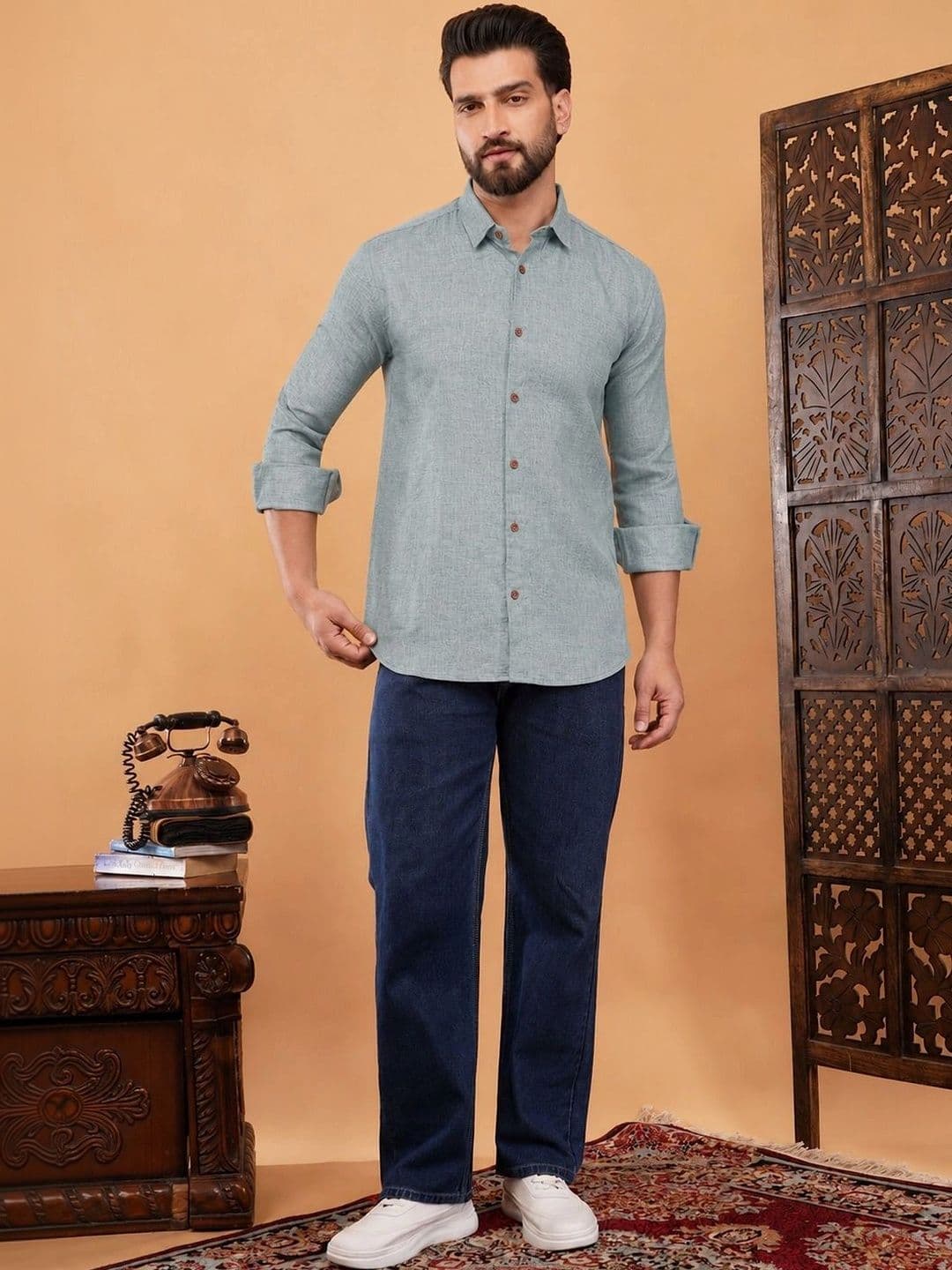 CHIRASVI Men Classic Casual Shirt thumbnail 4