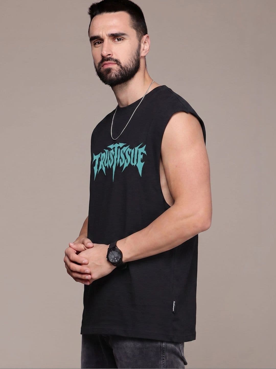 BAESD Men Typography Printed T-shirt thumbnail 5