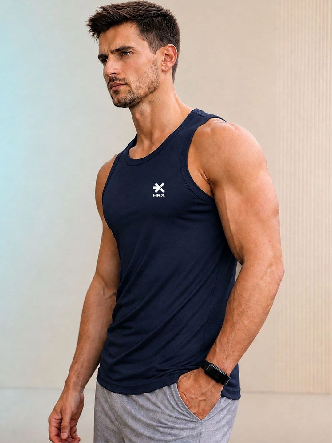 HRX by Hrithik Roshan Men Innerwear Vests thumbnail 4