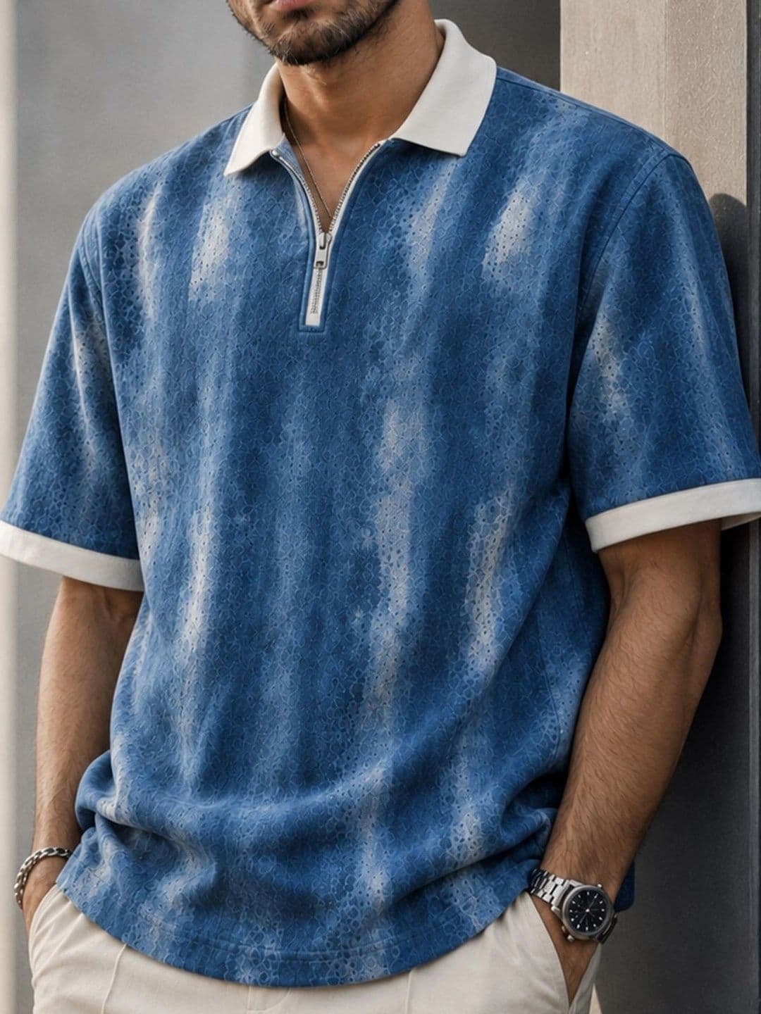 Force Men Dyed Polo Collar T-shirt thumbnail 4