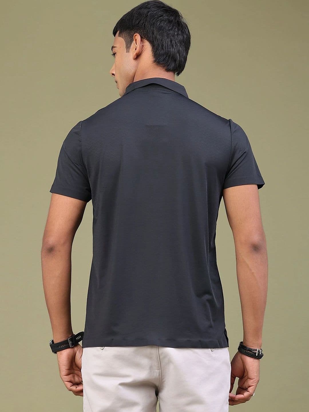V-Mart Men Polo Collar Slim Fit T-shirt thumbnail 3