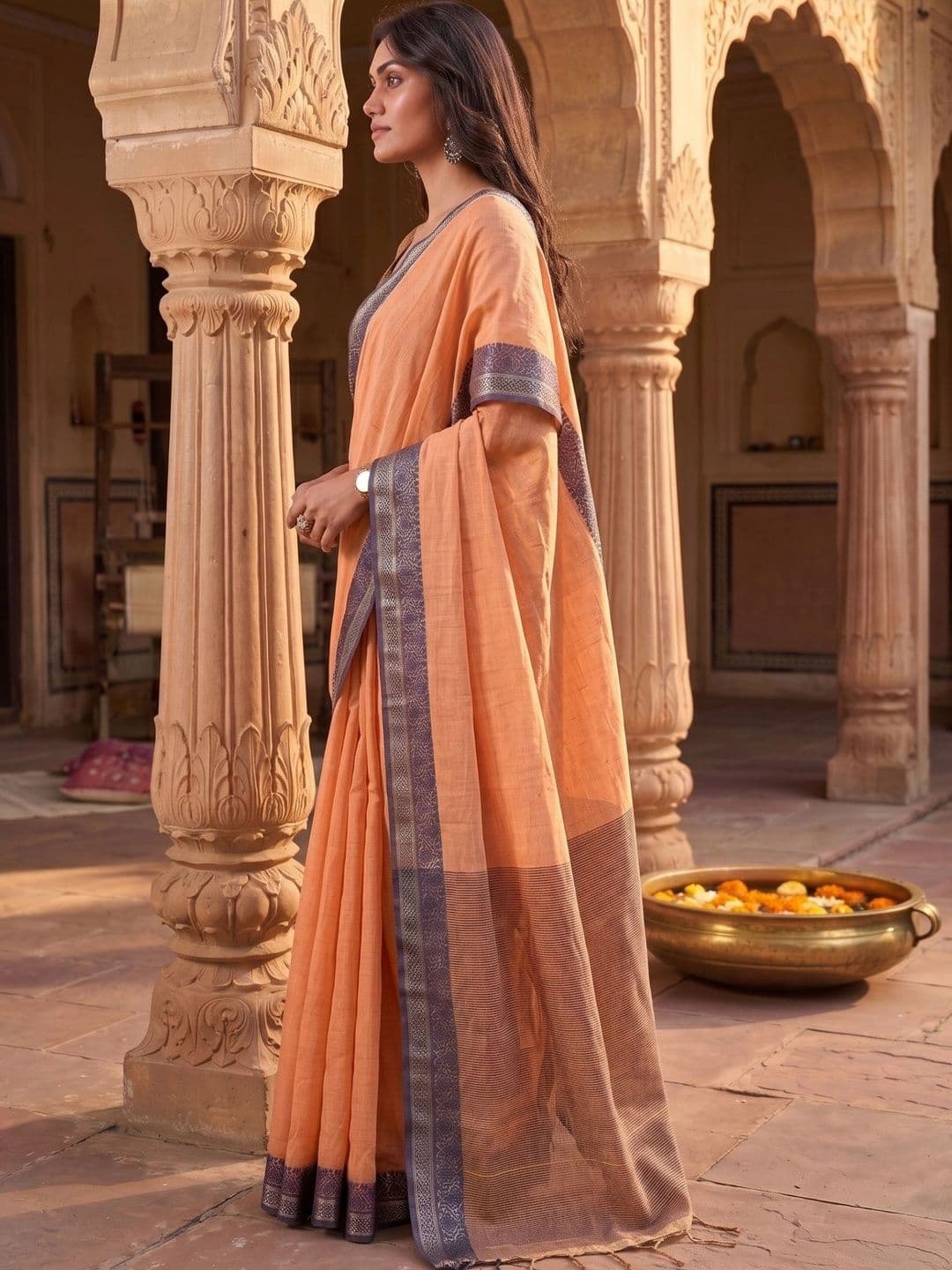 Madhuhansh Woven Design Silk Cotton Patola Saree thumbnail 2