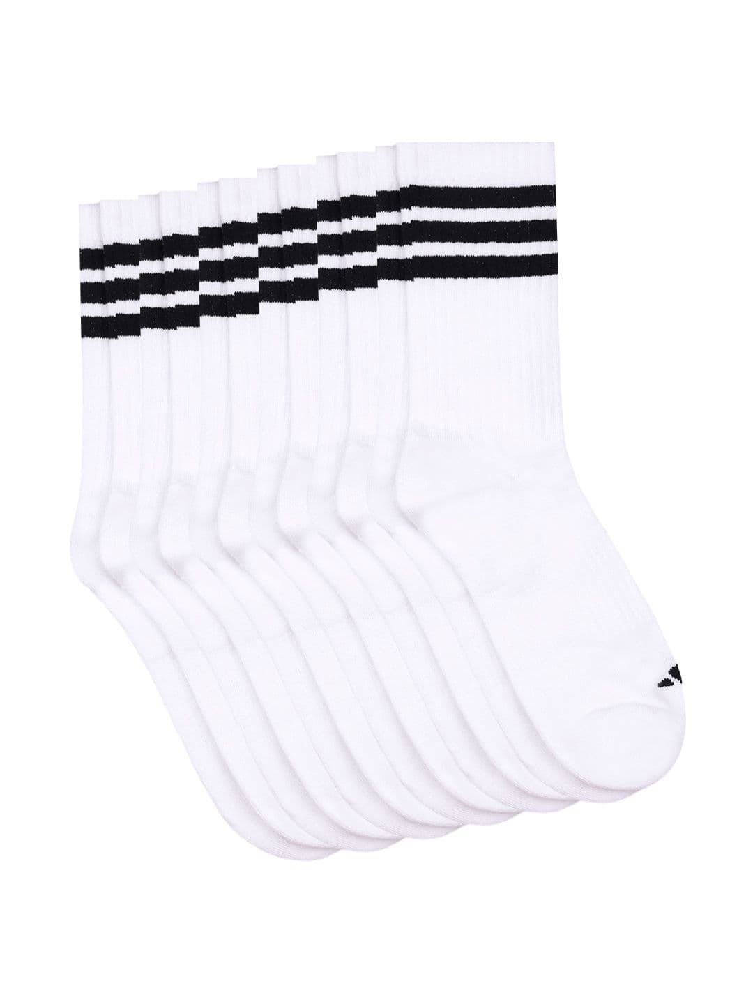 ADIDAS Unisex Pack of 6 Cotton Striped Above Ankle Socks thumbnail 4