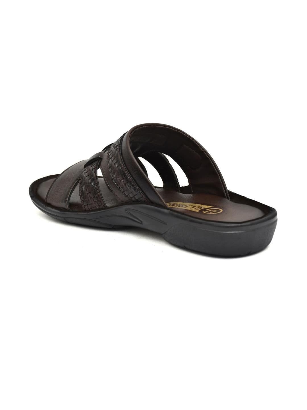 G L Trend Men Casual Stylish Comfortable Brown Slip-On Sandals thumbnail 7