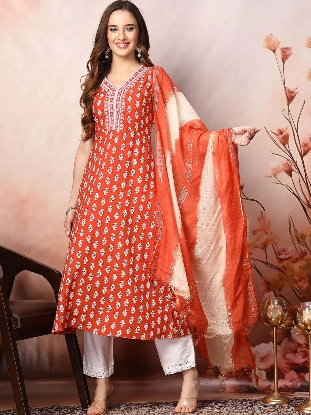 Stylum Women Ethnic Motifs Printed Thread Work Indie Prints Kurta thumbnail 3