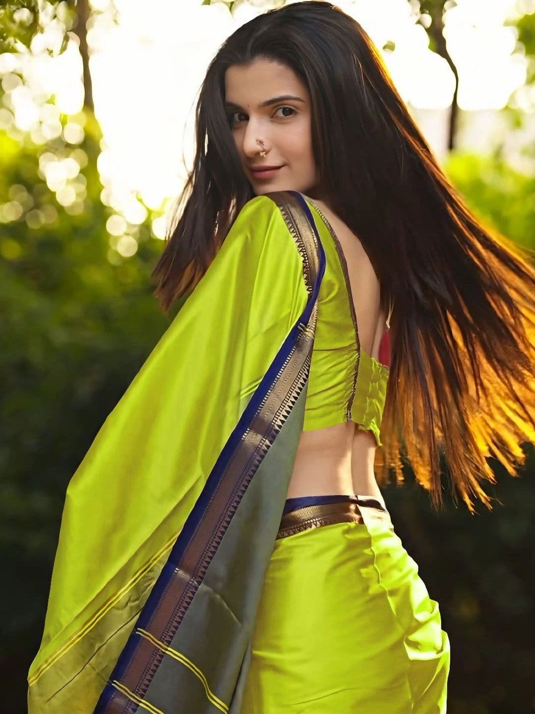 KALINI Woven Design Zari Designer Gadwal Saree thumbnail 3