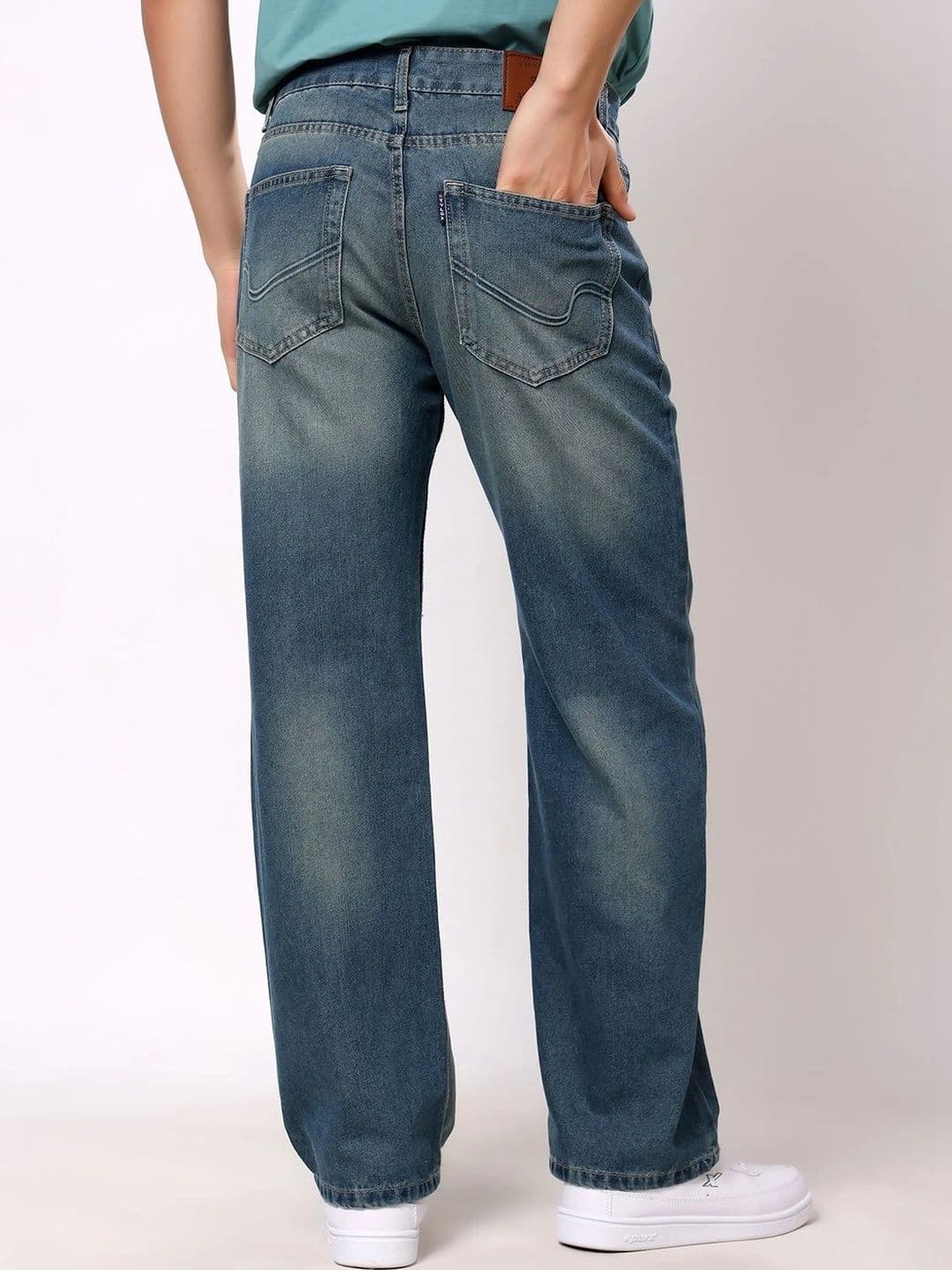 Stylox Men's Baggy Fit Non-Stretchable Mid-Rise Denim Jeans thumbnail 2