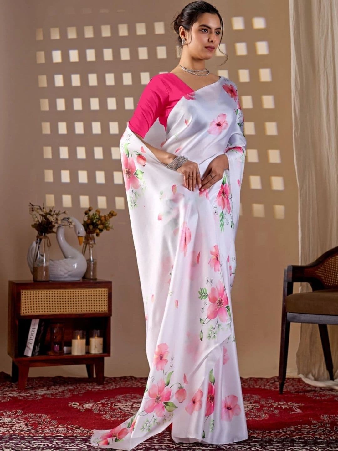 Moda Rapido Floral Designer Saree thumbnail 7