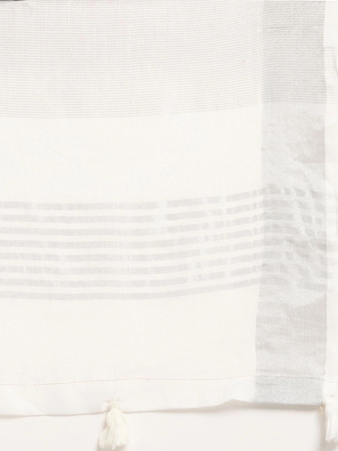 Mitera Woven Design Linen Blend Saree thumbnail 5