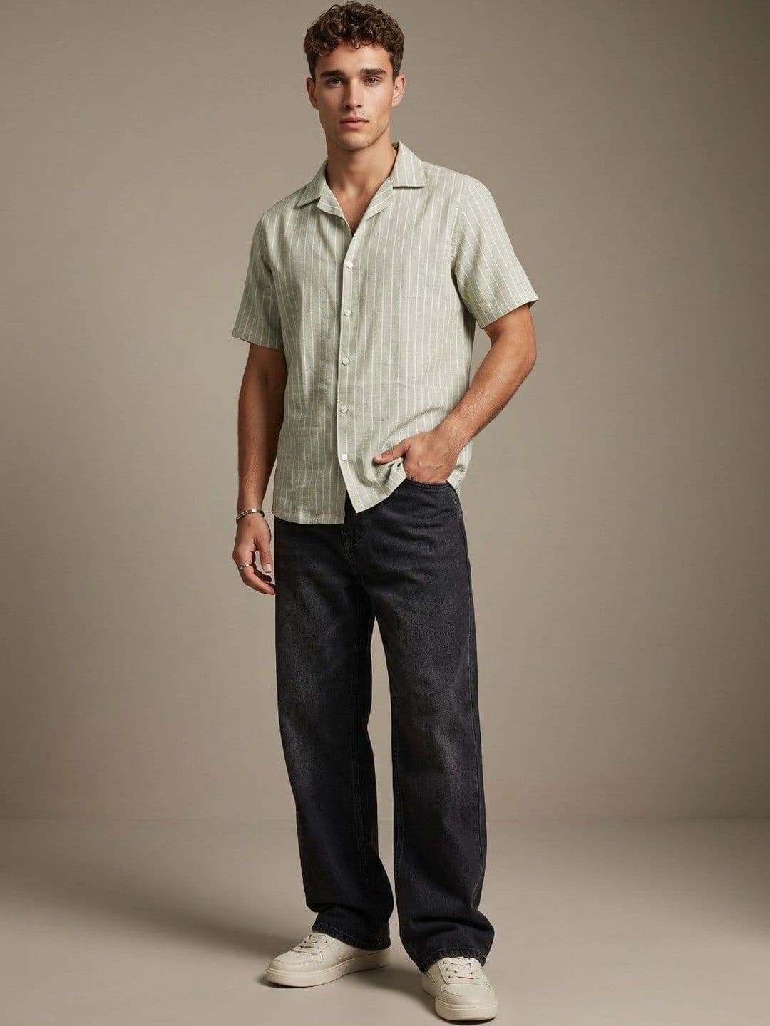 Mast & Harbour Men Classic Striped Casual Shirt thumbnail 2